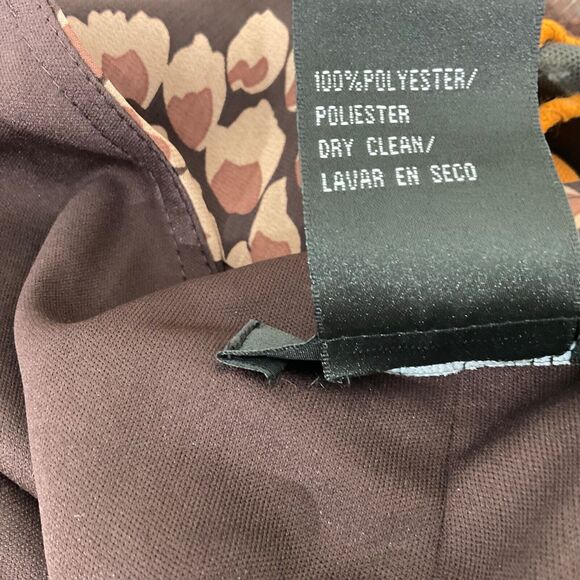 SL Fashions Layered Mini fairy Core Dress women’s Size 16 floral browns & lined - Picture 5 of 12